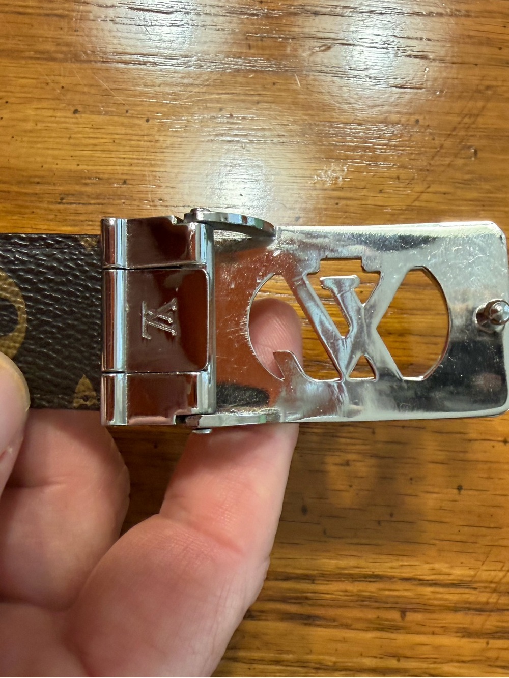 Designer Belt sz 48. To the first hole 42 unisex - Picture 7 of 11